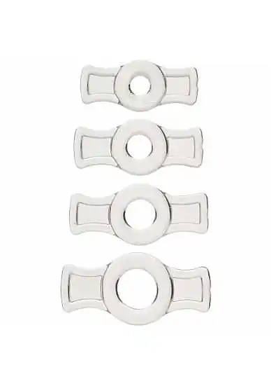 Doc Johnson - TitanMen TitanMen – Cock Ring Set Clear 3 Doc Johnson - TitanMen TitanMen – Cock Ring Set Clear