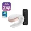 Satisfyer Double Love Luxury Partner Vibrator – White -Vibrators Sales 4001715 1 1