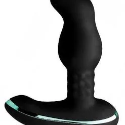 XR Brands Prostatic Play Rimsation Prostate Vibe With Rotating Beads – Black