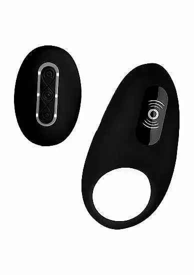 XR Brands - Under Control Vibrating Cock Ring With Remote Control – Black 3 XR Brands - Under Control Vibrating Cock Ring With Remote Control – Black