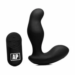XR Brands - Alpha-Pro 7X P-Gyro Prostate Stimulator W/ Rotating Shaft – Black
