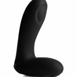 XR Brands - Alpha-Pro 12X P-PULSE Tapping Prostate Stimulator – Black