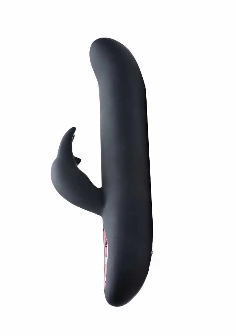 XR Brands - Inmi Royal Rabbits Bling Bunny 10X Flexing Rabbit Vibrator – Black 3 XR Brands - Inmi Royal Rabbits Bling Bunny 10X Flexing Rabbit Vibrator – Black