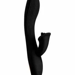 XR Brands - Wonder Vibes 7X Bendable Silicone Vibe Clit Stim – Black