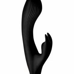 XR Brands - Wonder Vibes 7X Bendable Silicone Rabbit Vibrator – Black