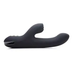 XR Brands - Inmi Silicone Pulsating And Vibrating Rabbit – Black –