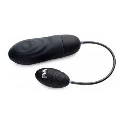 XR Brands, Bang 7X Pulsing Rechargeable Silicone Bullet – Black