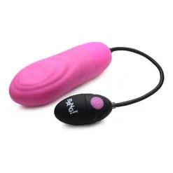 XR Brands, Bang 7X Pulsing Rechargeable Silicone Bullet – Pink