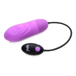 XR Brands, Bang 7X Pulsing Rechargeable Silicone Bullet – Purple