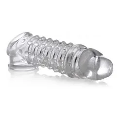 XR Brands, Size Matters 1.5 Inch Penis Enhancer Sleeve – Clear
