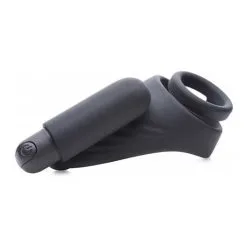 XR Brands Trinity Vibes 7X Silicone C-Ring + Vibrating Taint Stim