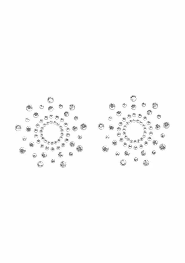 Bijoux Indiscrets - Skin Jewellery Mimi – Rhinestone Pasties – Silver 3 Bijoux Indiscrets - Skin Jewellery Mimi – Rhinestone Pasties – Silver
