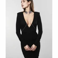 Bijoux Indiscrets - Accessories Of Passion Desir Métallique – Metallic Mesh Collar – Silver