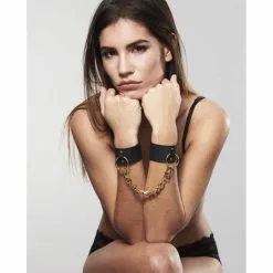 Bijoux Indiscrets - Maze MAZE – Wide Cuffs – Black – OS