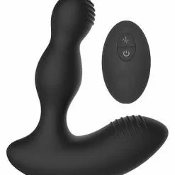 Shots - Electroshock Remote Controlled E-Stim & Vibrating Prostate Massager – Black
