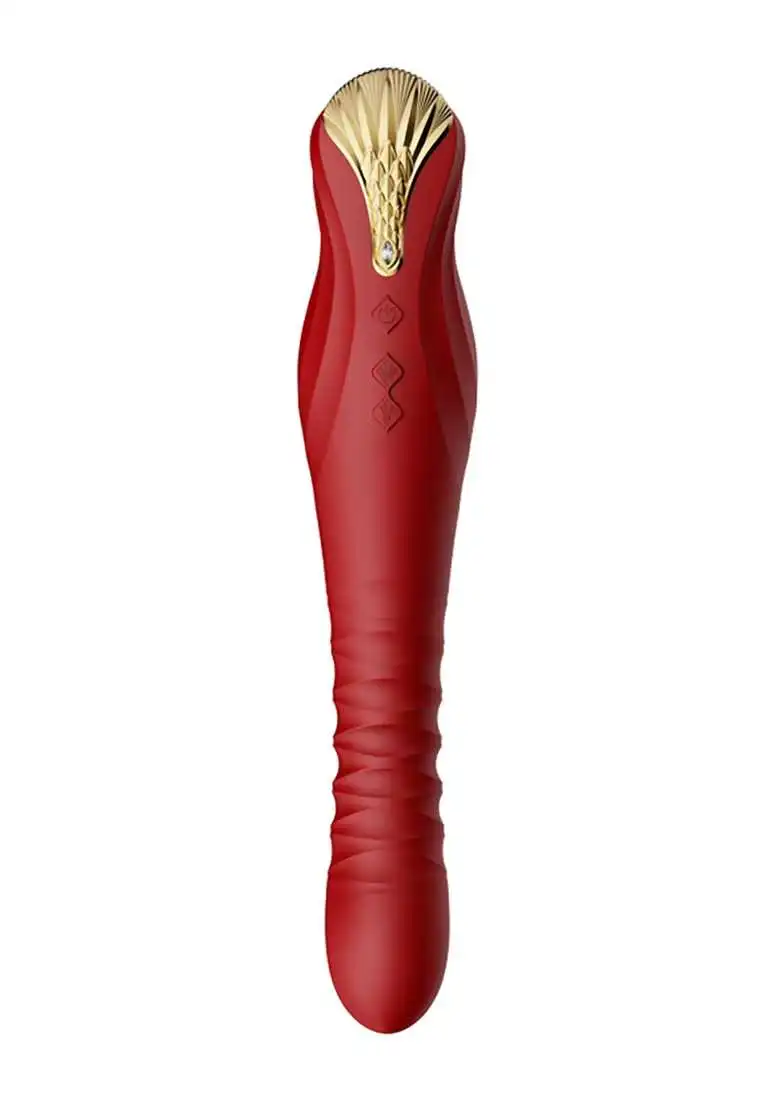 Zalo - Legend King Vibrating Thruster – Wine Red 3 Zalo - Legend King Vibrating Thruster – Wine Red