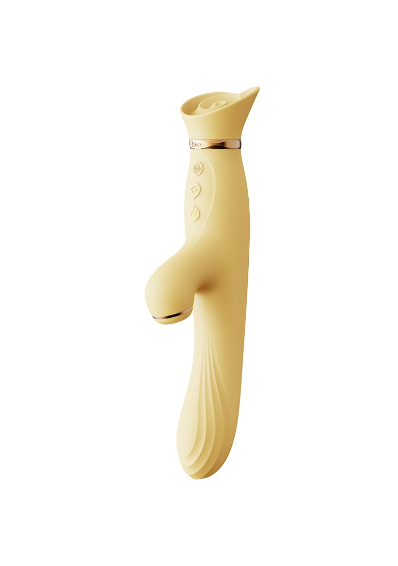 Zalo - Rose Series ROSE Vibrator – Lemon Yellow 3 Zalo - Rose Series ROSE Vibrator – Lemon Yellow