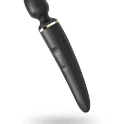 Satisfyer Wand-er Woman Wand Vibrator – Black/Gold