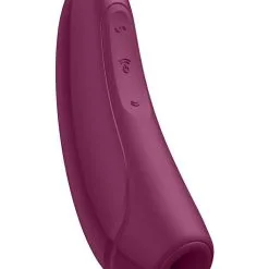 Satisfyer Curvy 1+ Air Pulse Stimulator + Vibration – Rose Red