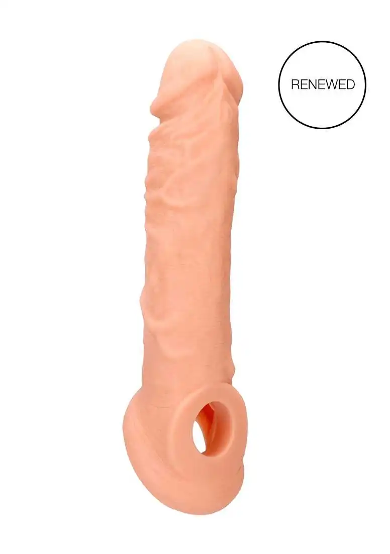 Shots - RealRock - Skin Penis Sleeve 8″ – Flesh 3 Shots - RealRock - Skin Penis Sleeve 8″ – Flesh