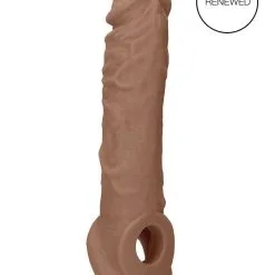 Shots - RealRock - Skin Penis Sleeve 8″ – Tan