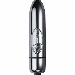Rocks Off Vibrating Bullet With 1 Speed – 3.15″ / 80 Mm – Silver