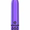 Shots - Royal Gems Glamour – Rechargeable ABS Bullet – Purple -Vibrators Sales ROY005PUR 1