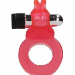 Seven Creations Jelly Rabbit Cockring – Red