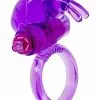 Seven Creations Ultra Soft Jelly Vibrating Rabbit Cockring – Purple -Vibrators Sales SC 2K945CPU BC 1 1