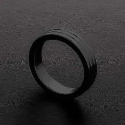 Shots - Triune Triune – Golden Black Ribbed C-Ring (10x45mm)