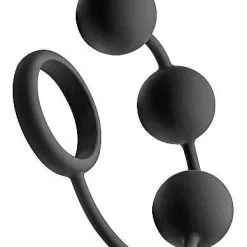 XR Brands - Tom Of Finland Tom Of Finland – Silicone Cock Ring With 3 Weighted Balls